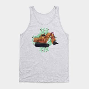 Excavator Geometric Tank Top